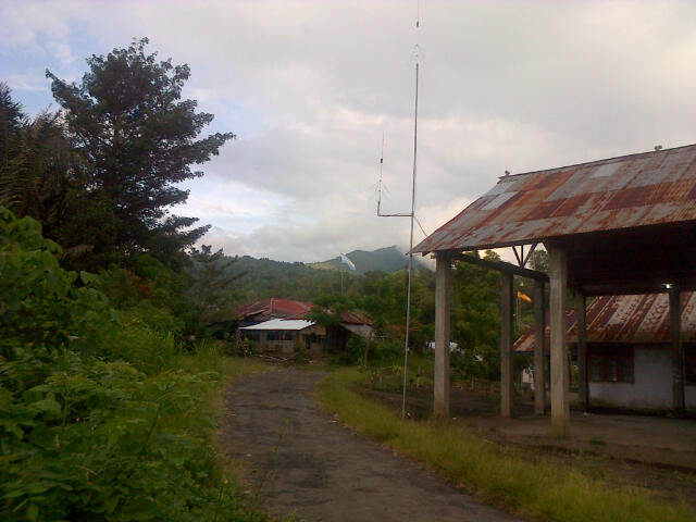 Desa Kotamenara, nampak Alat Peringatan Aktifitas Gunung Soputan