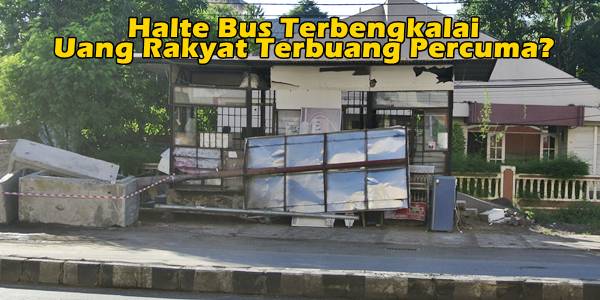 Halte bus depan Mega Mall Manado