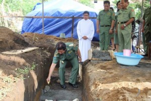 Peletakan Batu Pertama KPPT Minut oleh Bupati Minut Sompie Singal 2