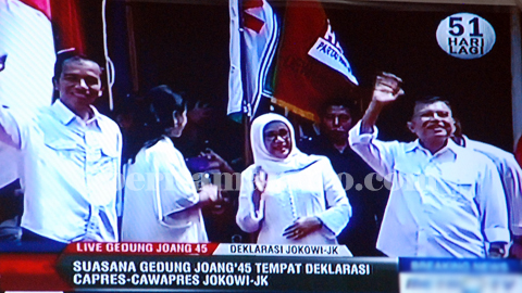 Deklarasi pasangan Jokowi-JK (foto beritamanado)