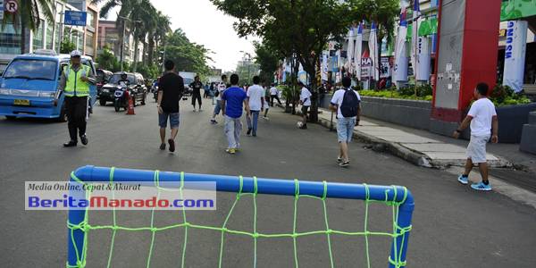 Kegiatan olah raga di Jalan Piere Tendean Boulevard, Sabtu (31/5/2014) pagi
