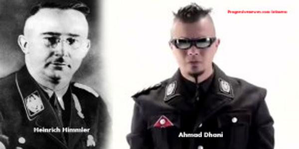 Pakaian Ahmad Dani menggunakan seragam mirip Nazi