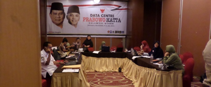 Data Center Tim Pemenangan Prabowo Hatta Sulawesi Utara