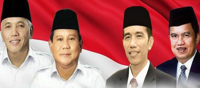 Prabowo-Hatta dan Jokowi-JK. (net)