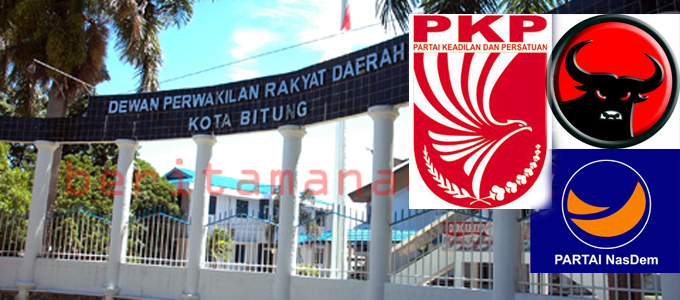 Tiga Parpol calon pimpinan DPRD Kota Bitung (foto beritamanado)