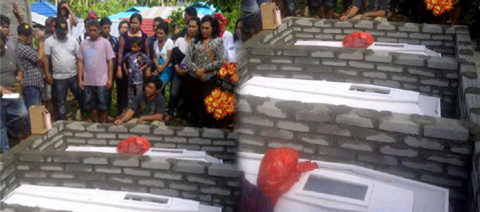Pemakaman tiga ABK Philipina (foto ist)