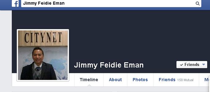 Akun Facebook Jimmy Feidie Eman