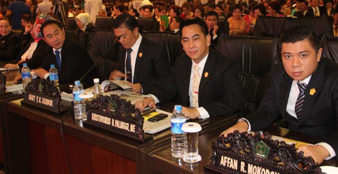 Anggota DPRD Affan Mokodongan dan Deky Palinggi (foto beritamanado)