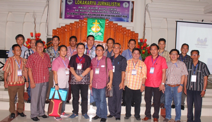 Lokakarya Jurnalistik Tim Pokja PKB Sinode GMIM pada PKB Rayon Minahasa Utara di GMIM Moria 2