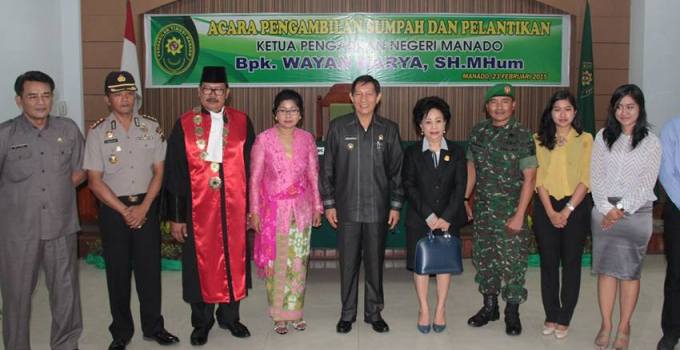 DPRD Manado hadiri pelantikan Ketua PN Manado