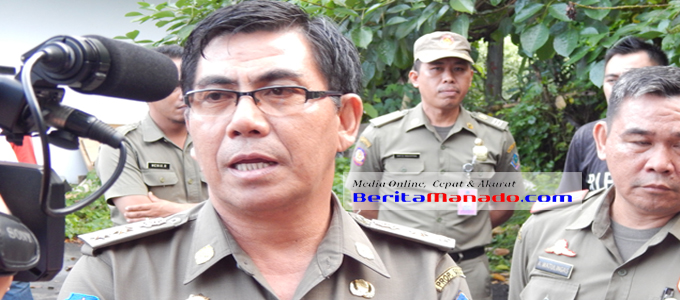 Kepala Satuan Polisi Pamong Praja Provinsi Sulut Roy Mewoh