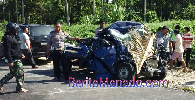 Salah satu kejadian lakalantas di Jl. Soekarno Minut