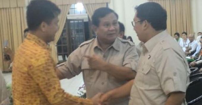 Melki Suawah, Prabowo dan Fadli Zon - HKTI Sulut