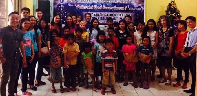 Ibadah creative & Diakonia BPC GMKI Manado kepada anak-anak panti Asuhan Bakti Mulia Ranotana