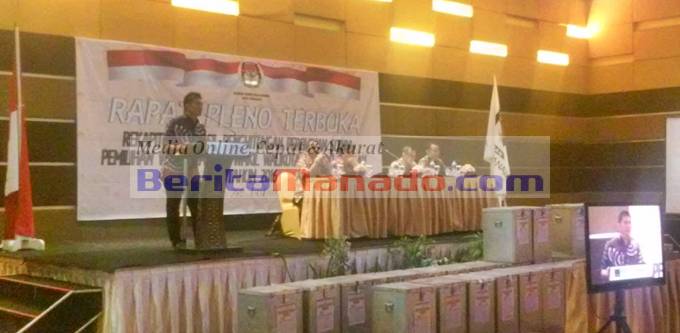 Jusuf Wowor Resmi Membuka Pleno Rekapitulasi Penghitungan Suara Pilkada Manado
