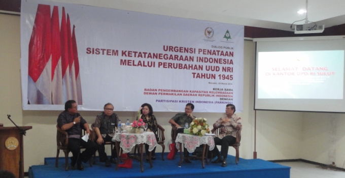 Diskusi Publik DPD Sulut