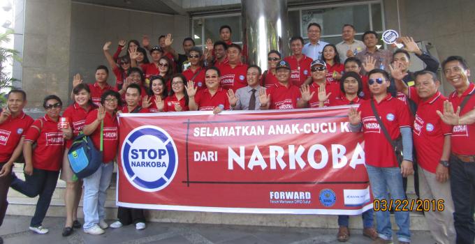Stop Narkoba bank Sulut Novy Kali