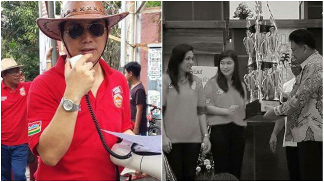 dr Enrico H Rawung MARS dan Olly Dodokambey ketika menyerahkan piala
