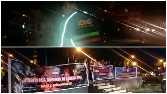 Kampanye Stop Narkoba dan Tertib Berkendara oleh BNNK Manado, Polantas dan KNC
