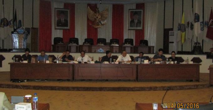 Rapat pergeseran Banggar DPRD Sulut