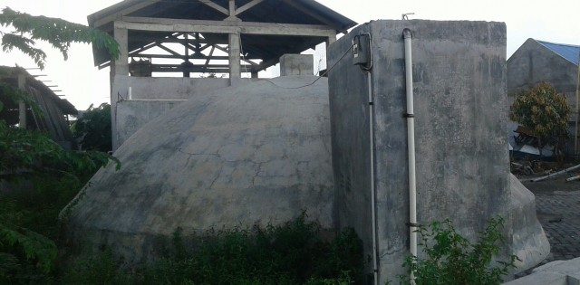 Bangunan IPAL Biogas tahu Girian Bawah