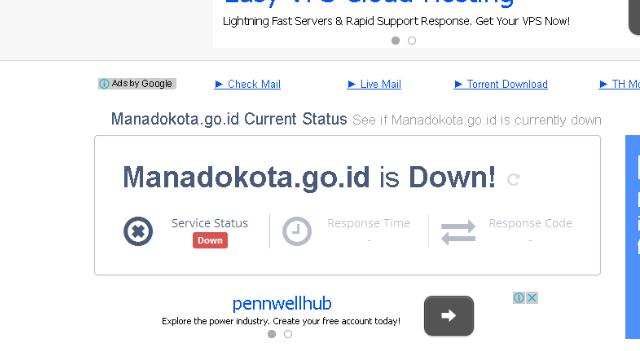 Website ManadoKota DOWN
