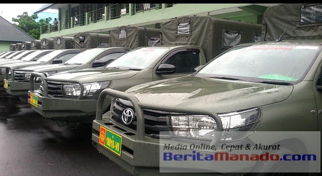 Mobil dinas untuk para Danramil di jajaran Korem 131/Santiago 