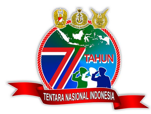 Logo HUT ke-71 TNI