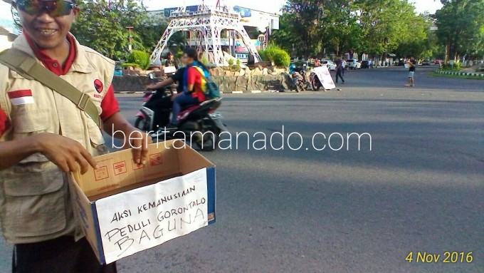 Aksi kemanusian bencana Gorontalo dari Baguna dan PA Kota Bitung