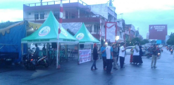 Posko peduli banjir Gorontalo DPC KKIG Kota Bitung