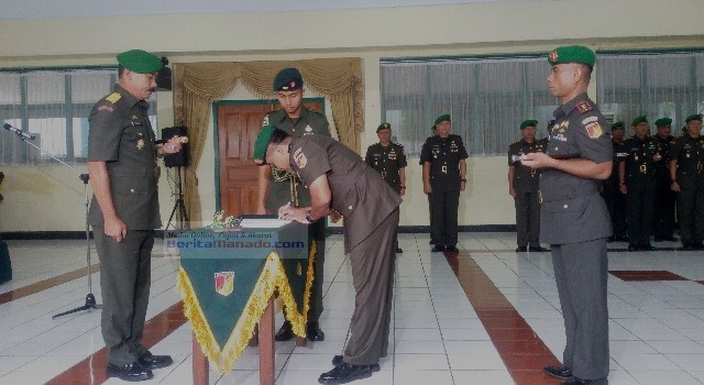 Letkol Czi Mohammad Andhy Kusuma resmi melepas jabatan Dandim 1302/Minahasa