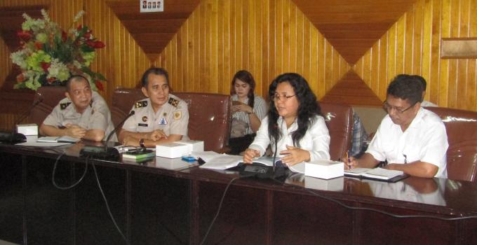 Pejabat BPN dan Balai Sungai di hearing bersama Komisi 3 DPRD Sulut