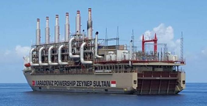 Kapal pembangkit listrik asal Turki di Sulut