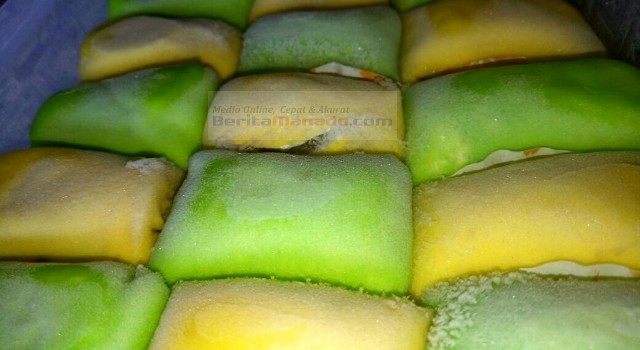 Pancake durian Amandalicious saat baru dikeluarkan dari freezer