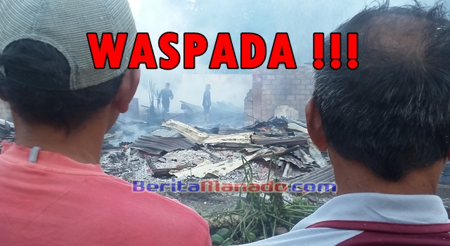 Bencana kebakaran rumah warga di Langowan beberapa waktu lalu