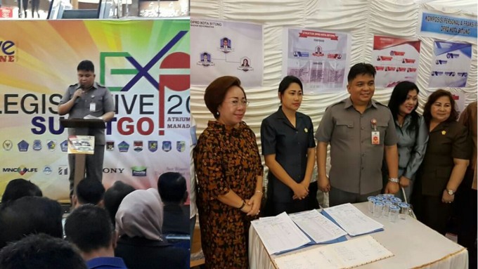 Pembukaan Legislatif Expo 2017 yang dihadiri Yulita Takalamingan dan sejumlah anggota DPRD Kota Bitung
