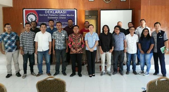 Pengurus Serikat Pekerja Lintas Media (SPLM) Sulawesi Utara