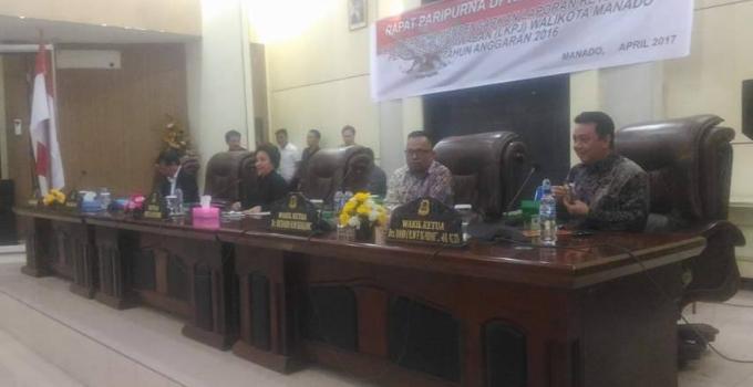 LKPJ Walikota Manado 2016 pimpinan Dekot