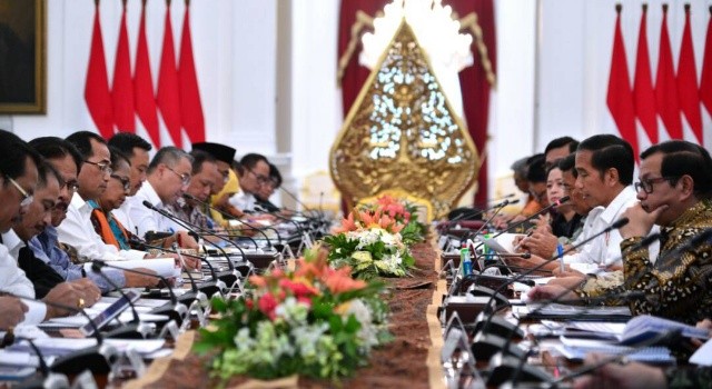 Sidang Kabinet Kerja Joko Widodo dan jajarannya