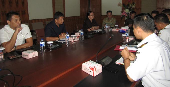 Rapat Komisi 1 bersama Bakamla zona tengah di DPRD Sulut, Selasa tadi