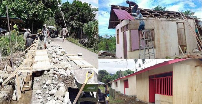 program pembangunan dana desa di Ratatotok Tenggara dan Ratatotok Satu