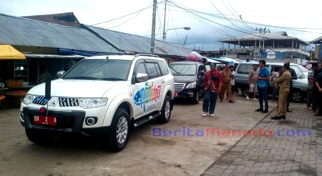 Wakil Wali Kota Manado Mor Dominus Bastiaan saat melakukan turun lapangan di Pasar Bersehati
