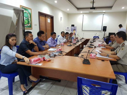 Situasi hearing DPRD Kota Manado bersama BPN Kota Manado.