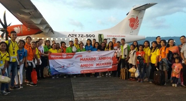 Penerbangan pertama Wings Air Manado-Ambon