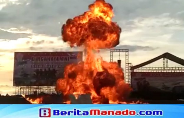 Ledakan didepan panggung utama HUT ke-72 TNI