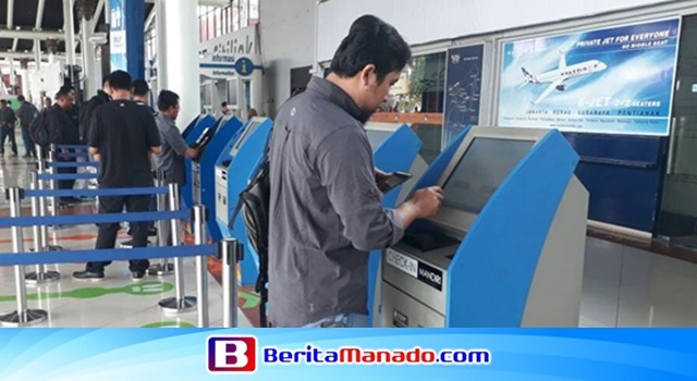 Mesin Check In Mandiri diharapkan juga hadir di Bandara Internasional Sam Ratulangi Manado