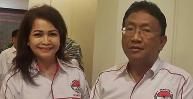 Edwin Silangen bersama christiana vicolina pusung