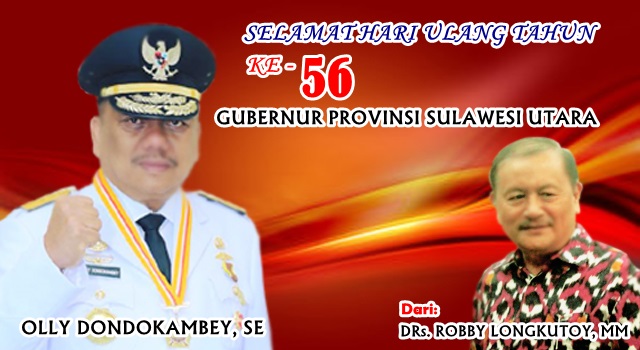Ucapan selamat ualang tahun dari Drs Robby Longkutoy MM. (Foto:IST)