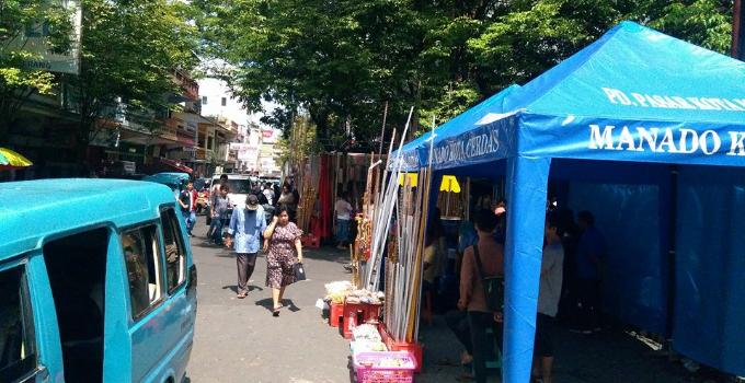 Pedagang gorden menyumbang kemacetan di pusat kota Manado