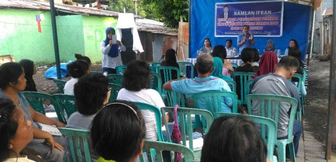 Ramlan ketika menggelar reses di Kakenturan Dua